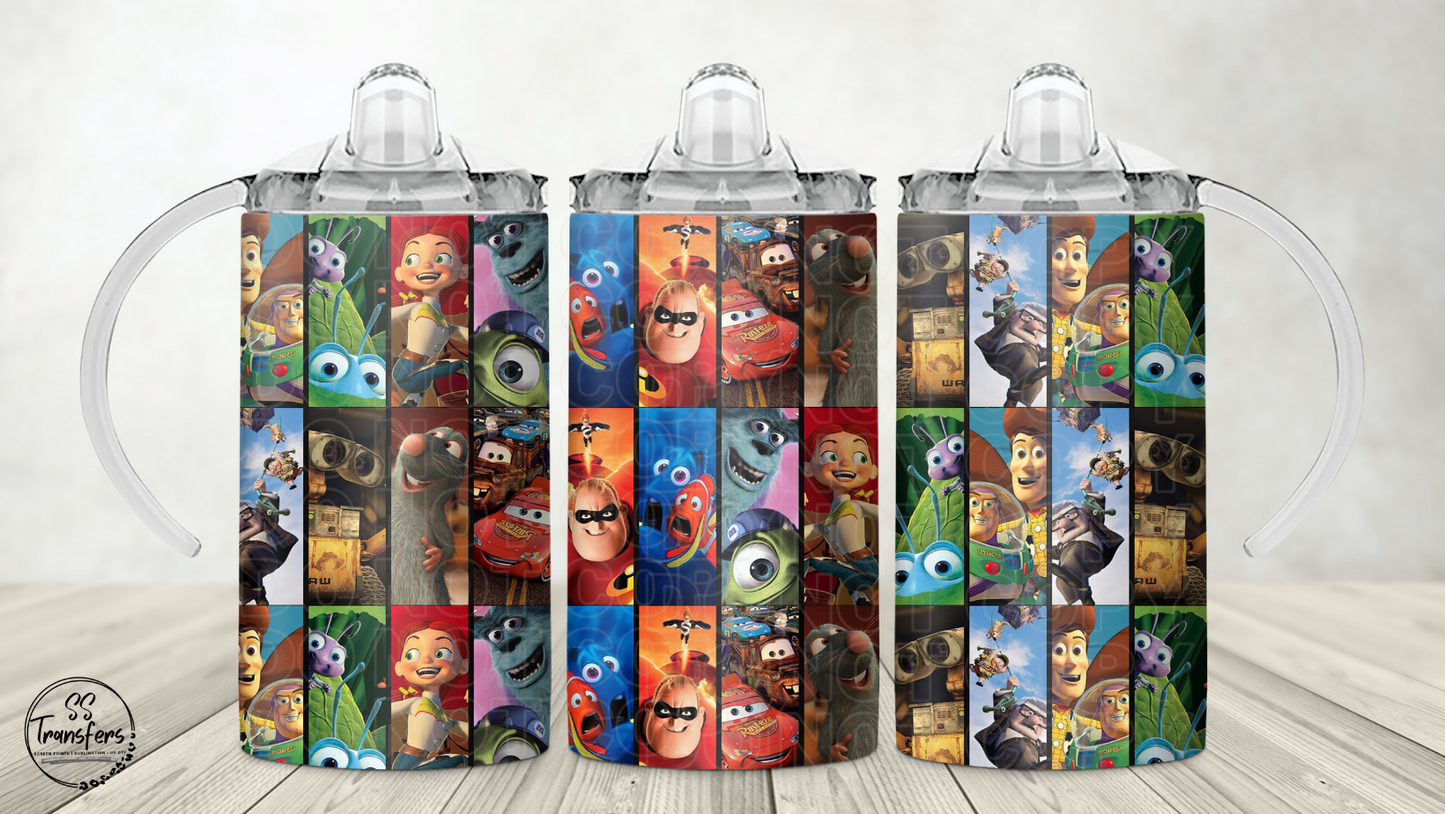 Animated Pictures (Multiple Options) 12oz Sippy/Flip Top Tumbler UV Wrap