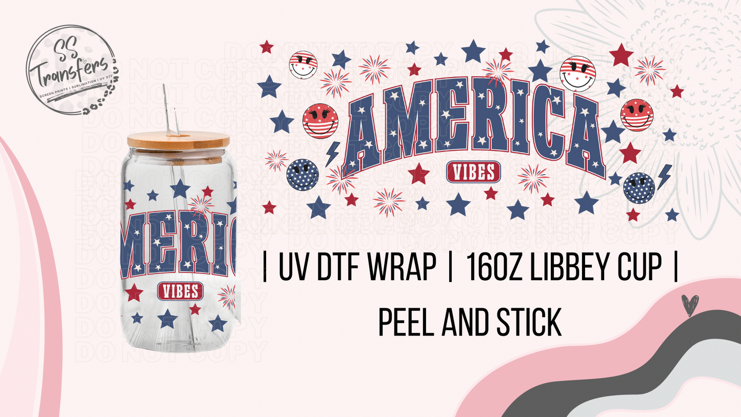 America Vibes w/ Smileys Libbey UV Wrap