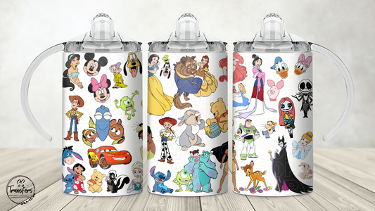 Magical Friends Collage 12oz Sippy/Flip Top Tumbler Sublimation Transfer