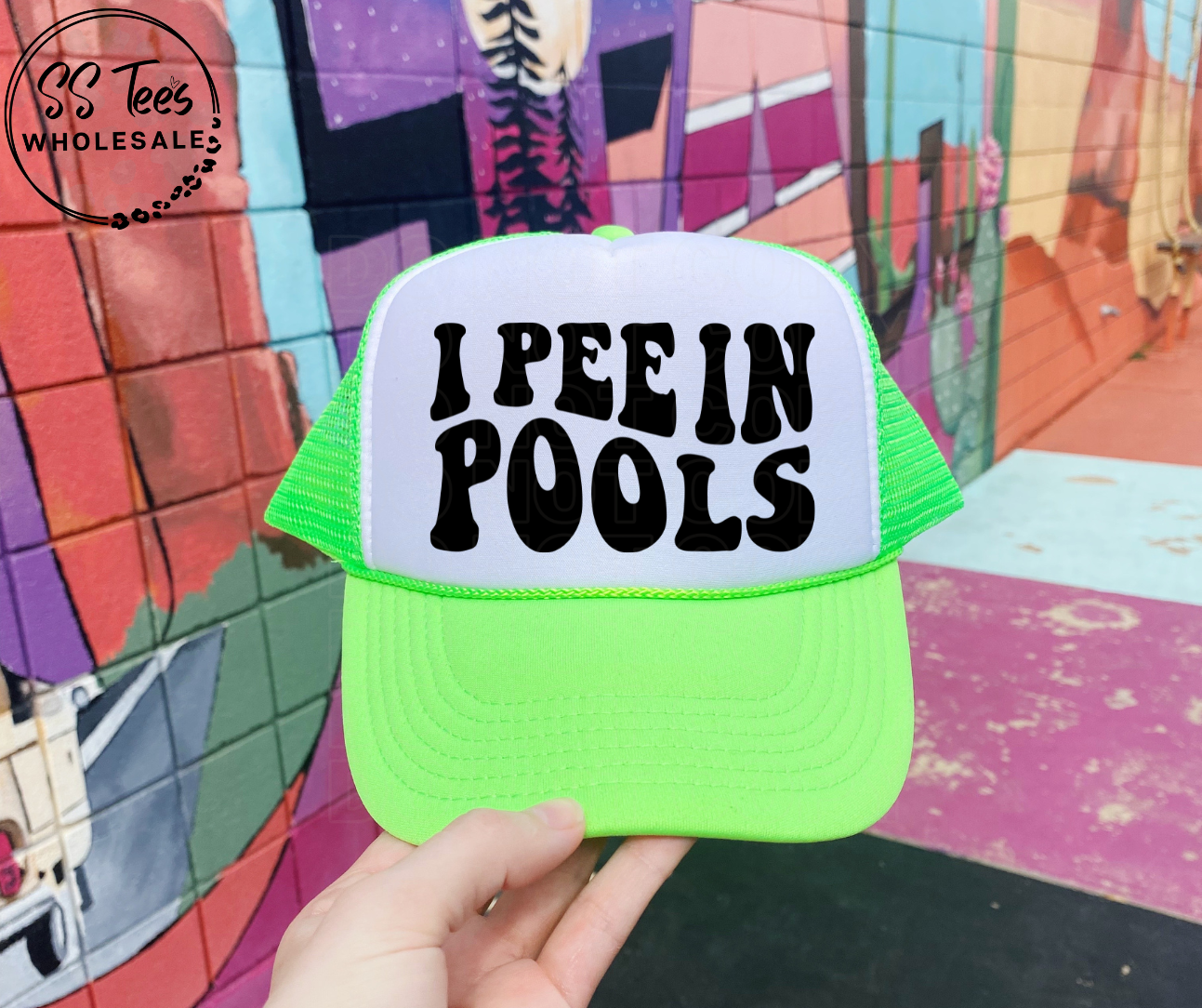 I Pee in Pools Hat DTF/Sub Transfer