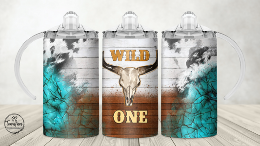 Wild One 12oz Sippy/Flip Top Tumbler Sublimation Transfer
