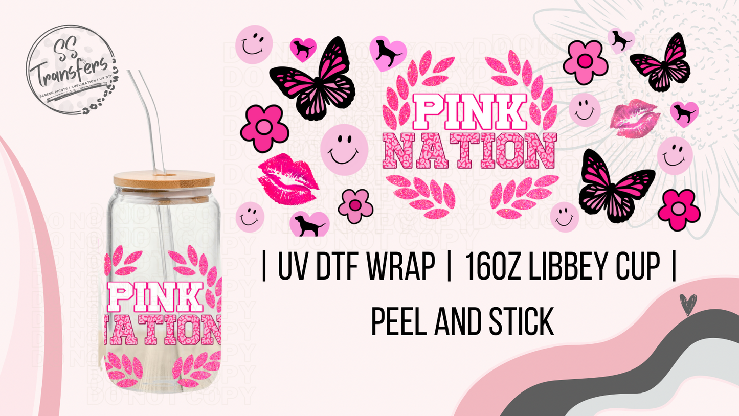 Pink Nation Libbey UV Wrap