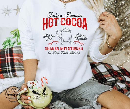 Judy's Famous Hot Cocoa (Multiple Options) DTF Transfer