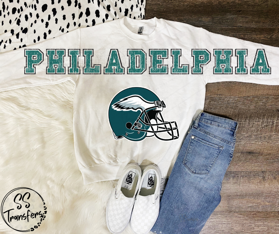 Eagles Oversized Distressed Letters *SS Exclusive* (multiple options) DTF Transfer