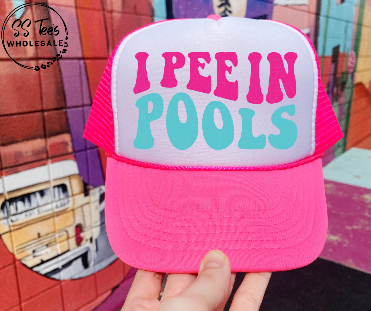 I Pee in Pools Hat DTF/Sub Transfer