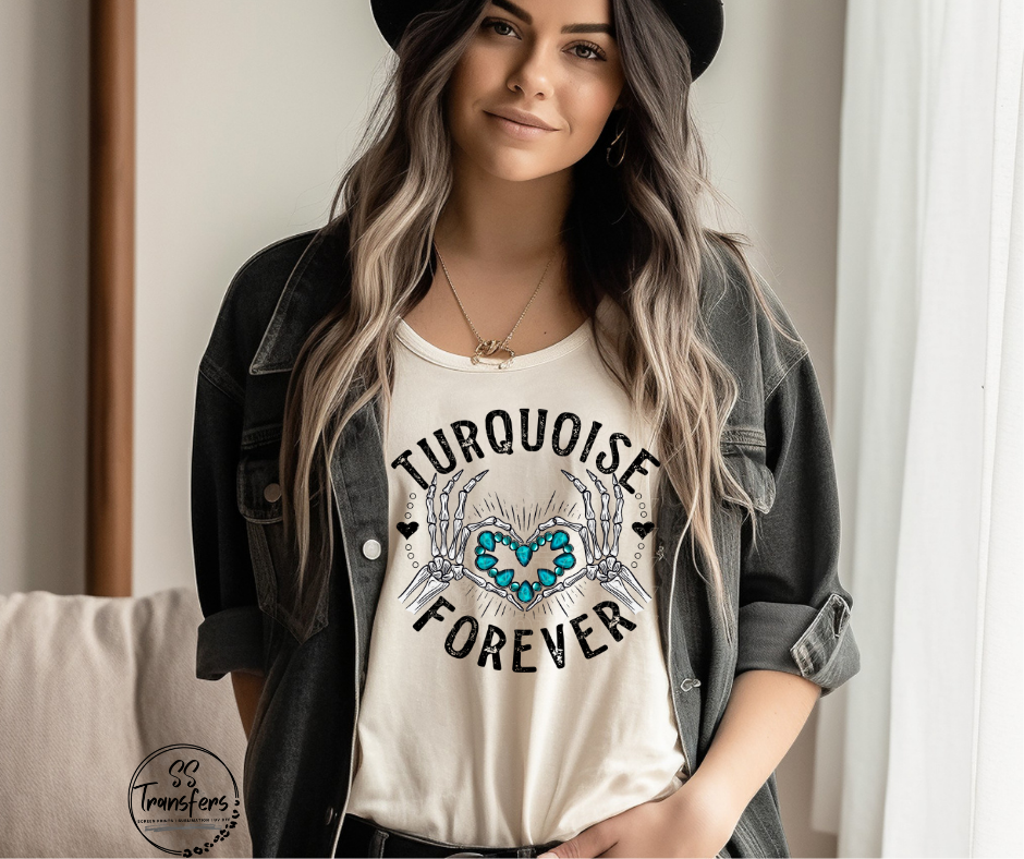 Turquoise Forever DTF Transfer