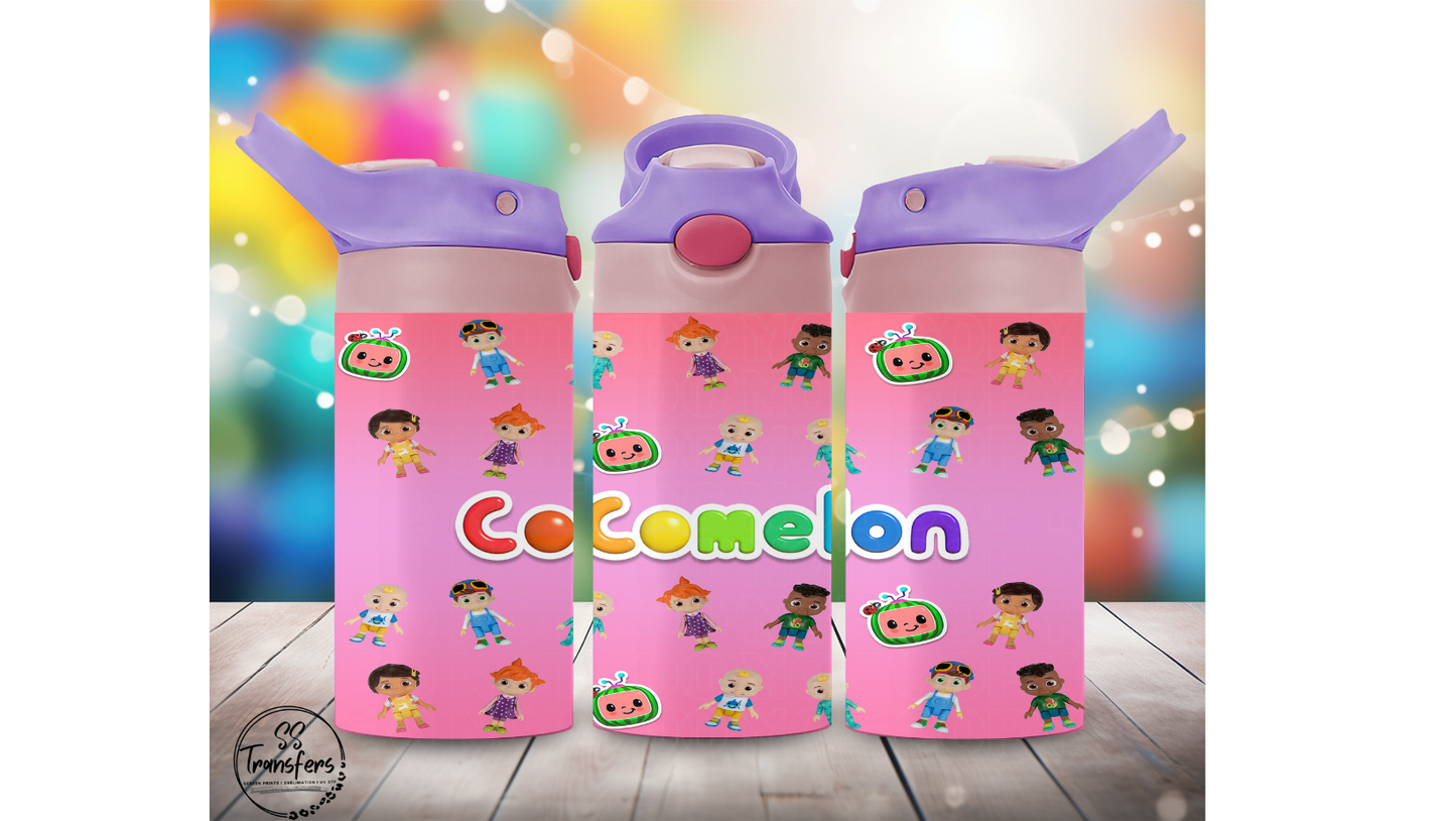 Coco (Multiple Options) 12oz Sippy/Flip Top Tumbler Sublimation Transfer
