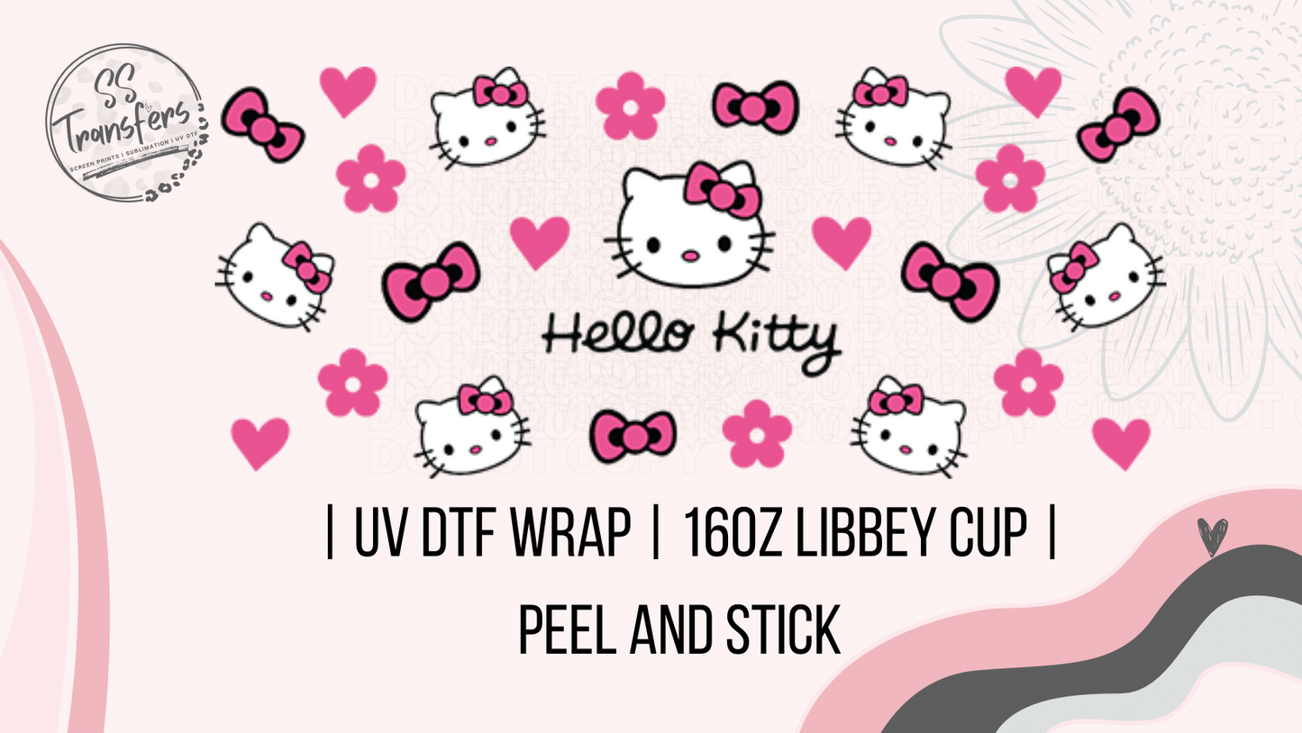 Kitty with Bows Libbey UV Wrap