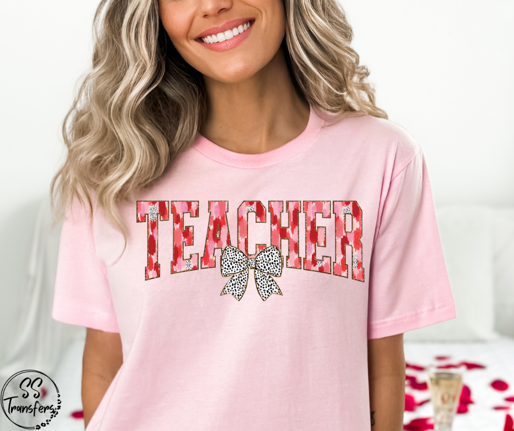 Teacher, Mama, Nurse Watercolor Valentines DTF Transfer