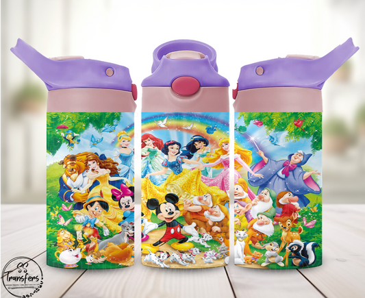 Magical Friends 12oz Sippy/Flip Top Tumbler UV Wrap