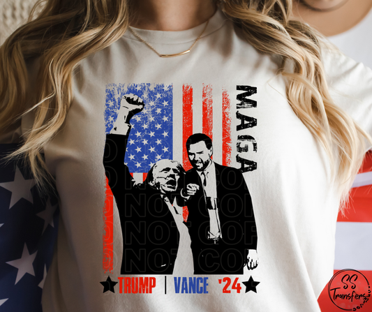 Maga Trump Vance DTF Transfer