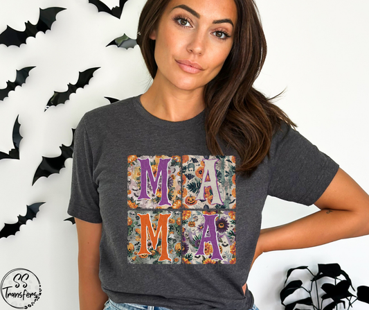 Halloween Mama Patchwork DTF Transfer