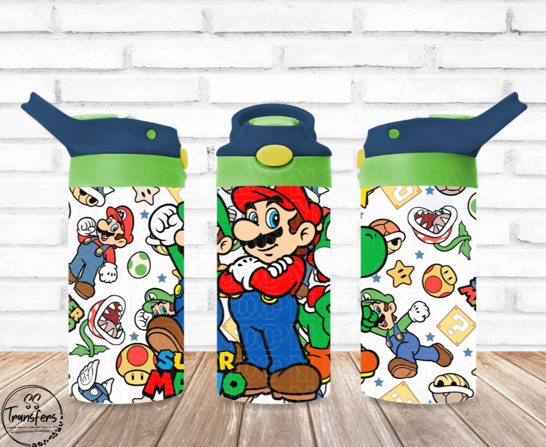 Super Brothers (Multiple Options) 12oz Sippy/Flip Top Tumbler UV Wrap