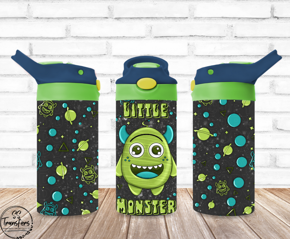 Little Monster 12oz Sippy/Flip Top Tumbler UV Wrap
