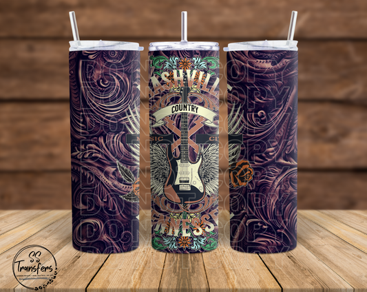 Country Music City Sub Tumbler Transfer