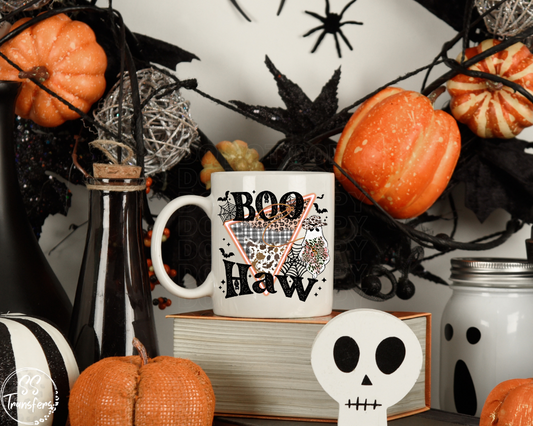 Boo Haw Spider Webs UV Decal
