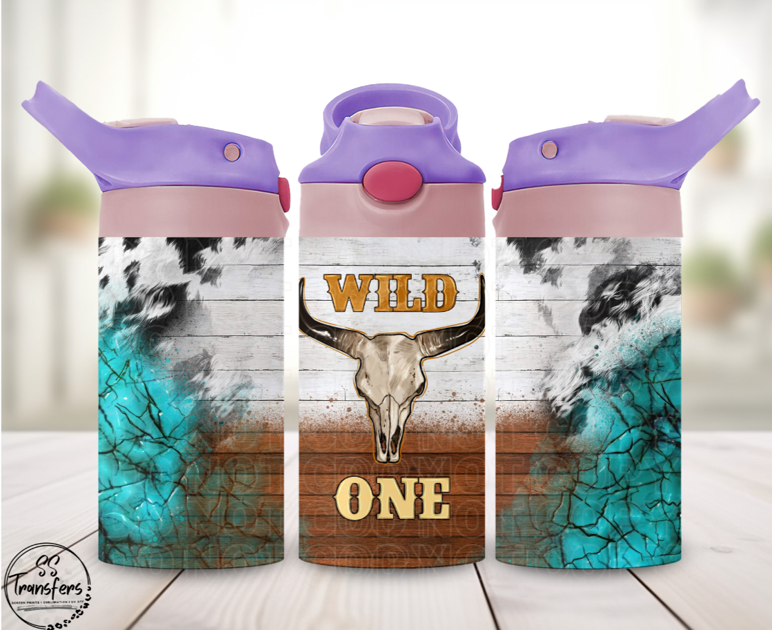 Wild One 12oz Sippy/Flip Top Tumbler UV Wrap