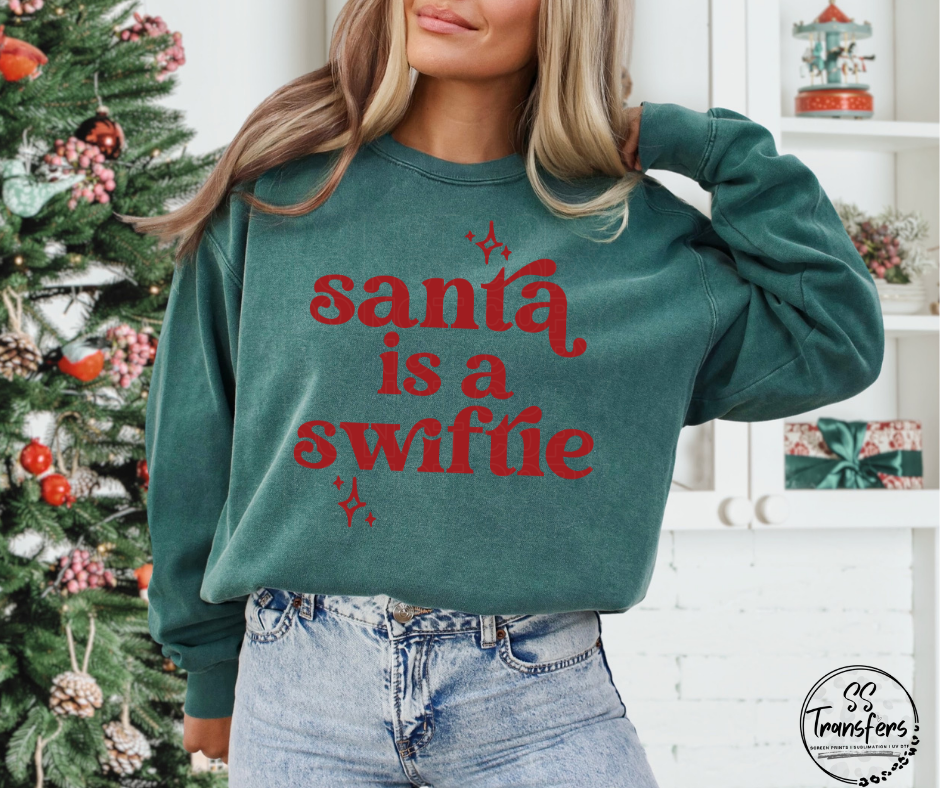 Santa Is A Swiftie DTF Transfer