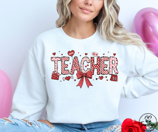 Teacher, Mama, Nurse Valentines Doodles DTF Transfer