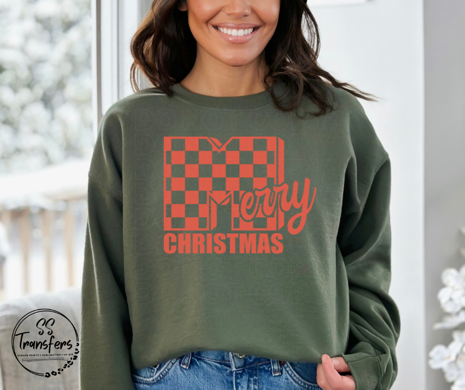 Merry Christmas (Multiple Colors) DTF Transfer