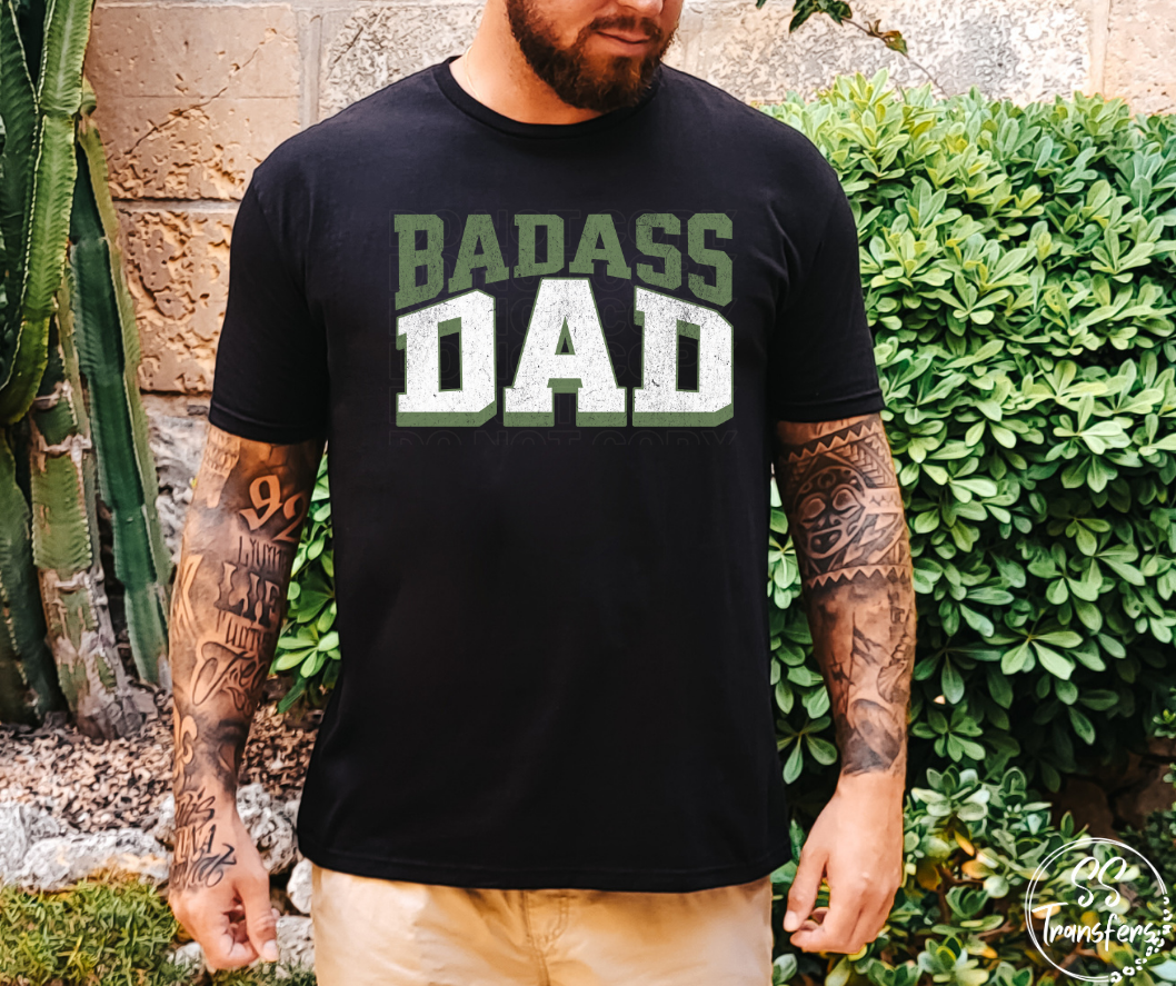 Bad A Dad (Multiple Colors) DTF Transfer