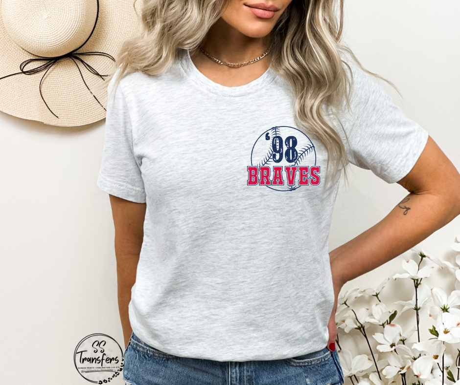98' Braves (Pocket Included) DTF Transfer