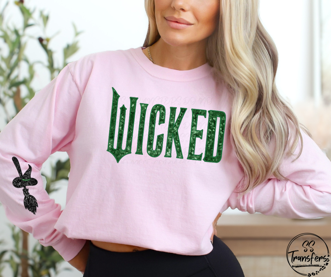 Wicked (Sleeve Included, Multiple Colors) DTF Transfer