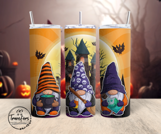 Haunted House Gnomes Sub Tumbler Transfer