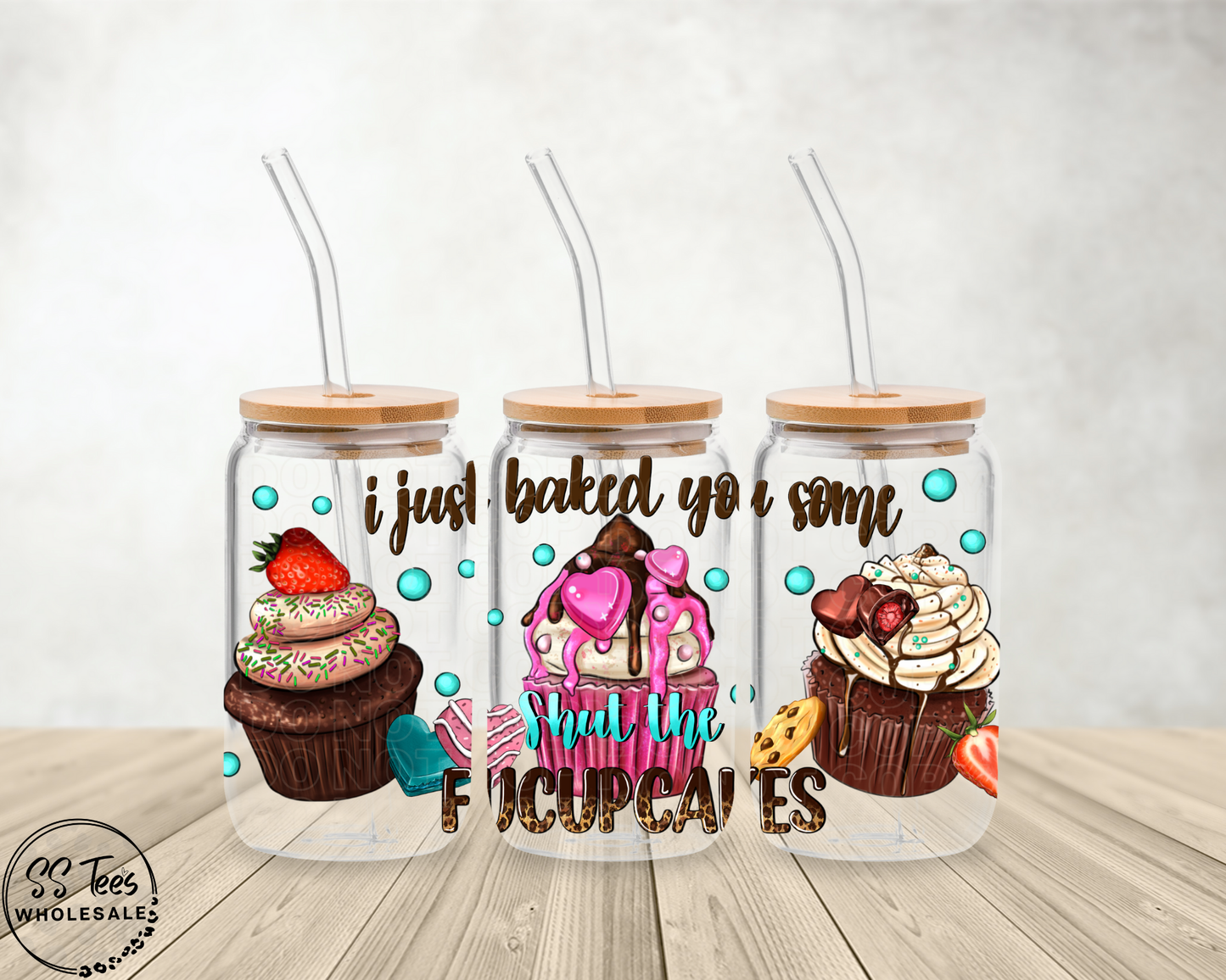 FU Cupcakes Libbey UV Wrap