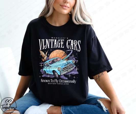 Vintage Flying Cars (Multiple Colors) DTF Transfer