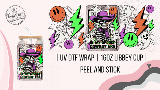 Spooky Cowboy Libbey UV Wrap