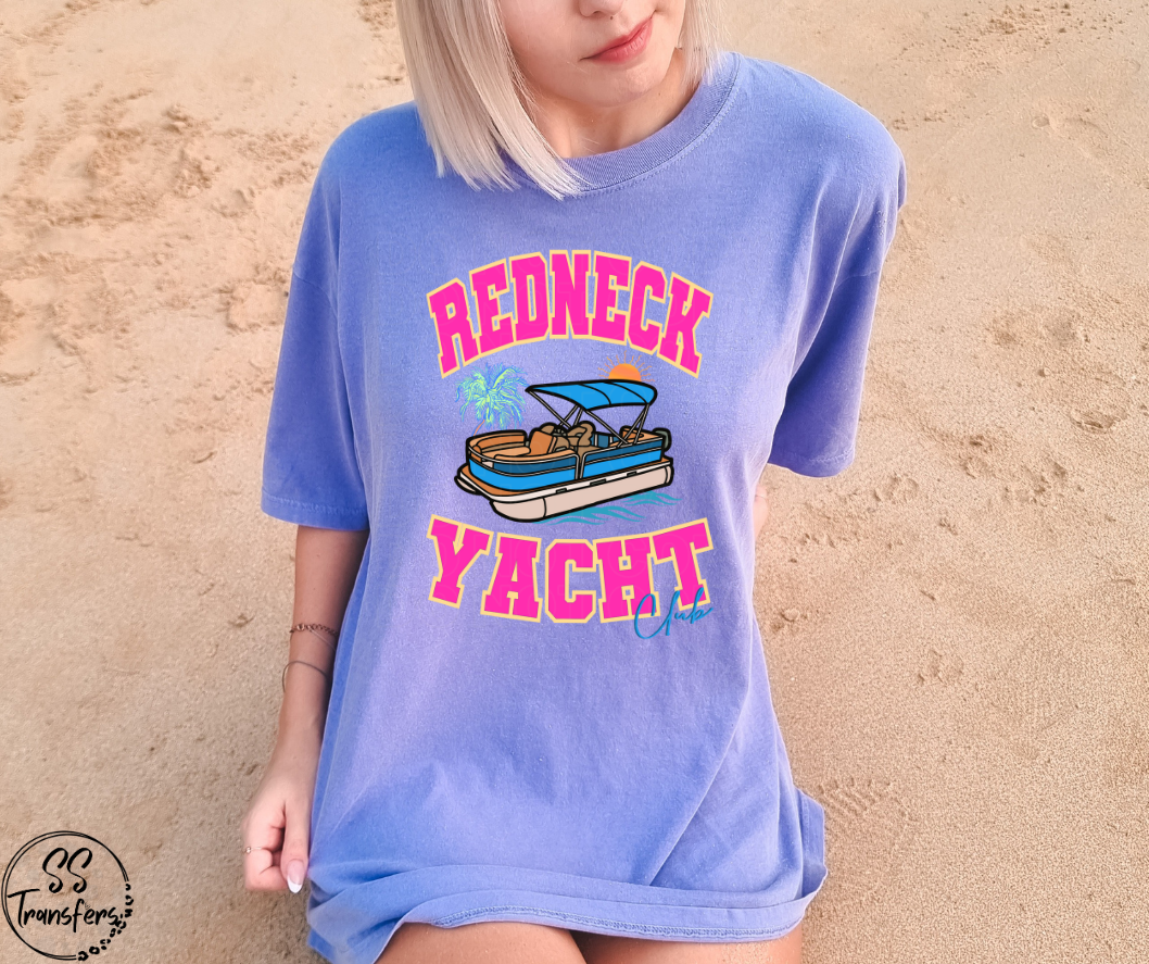 Redneck Yacht Club Boat DTF Transfer
