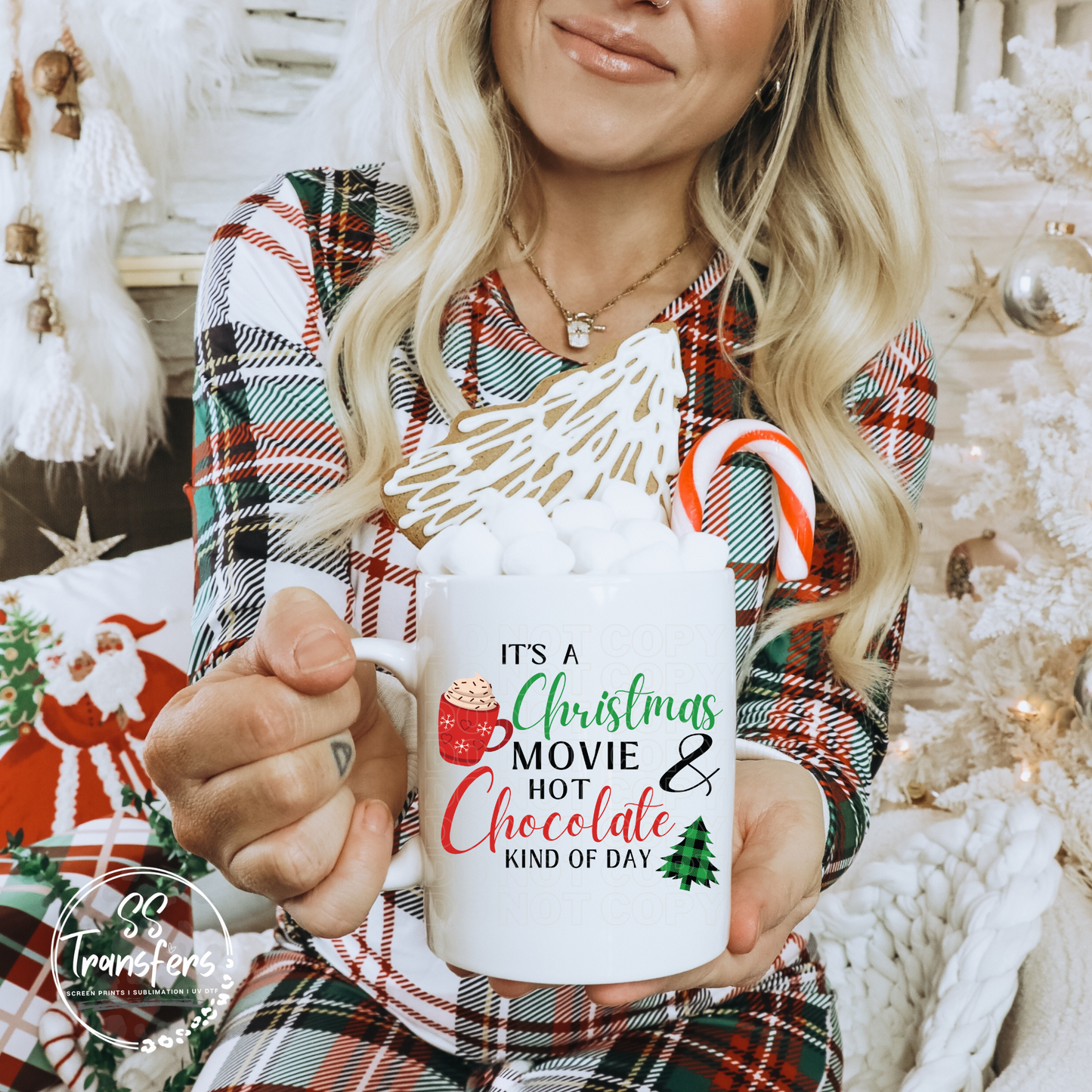 It's A Christmas Movie & Hot Chocolate Kind of Day (Multiple Options) UV Decal