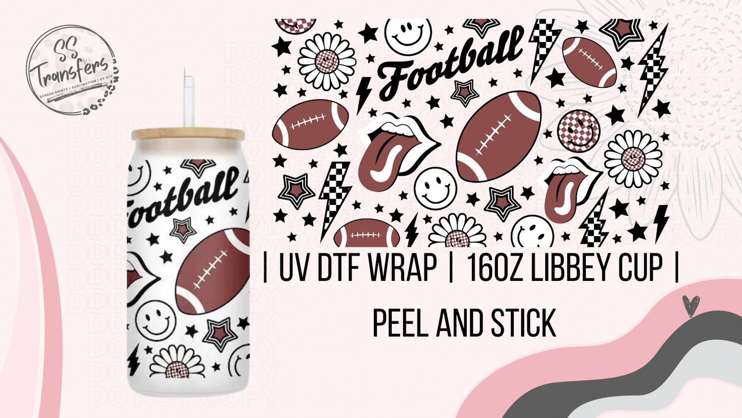 Football Smiles Libbey UV Wrap