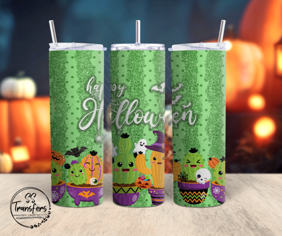 Cactus Halloween Sub Tumbler Transfer