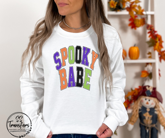 Colorful Spooky Babe (Front and Back Options) DTF Transfer