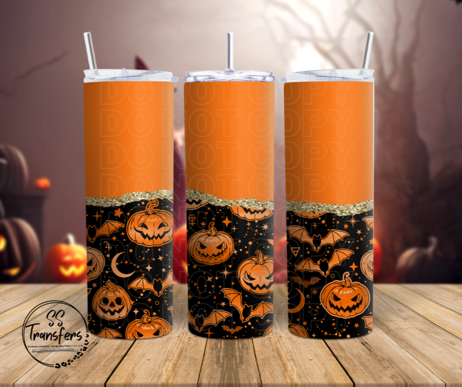 Dipped Jack O Lanterns Sub Tumbler Transfer