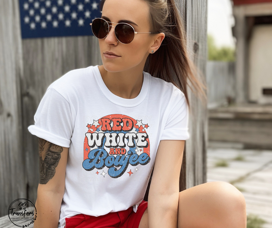 Red, White, and Boujee DTF Transfer