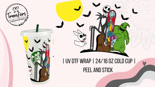 Nightmare In Cemetery Cold Cup UV Wrap