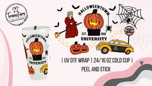 Halloweentown University Cold Cup UV Wrap