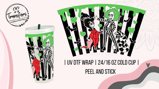 Zombie And A Dead Girl Cold Cup UV Wrap