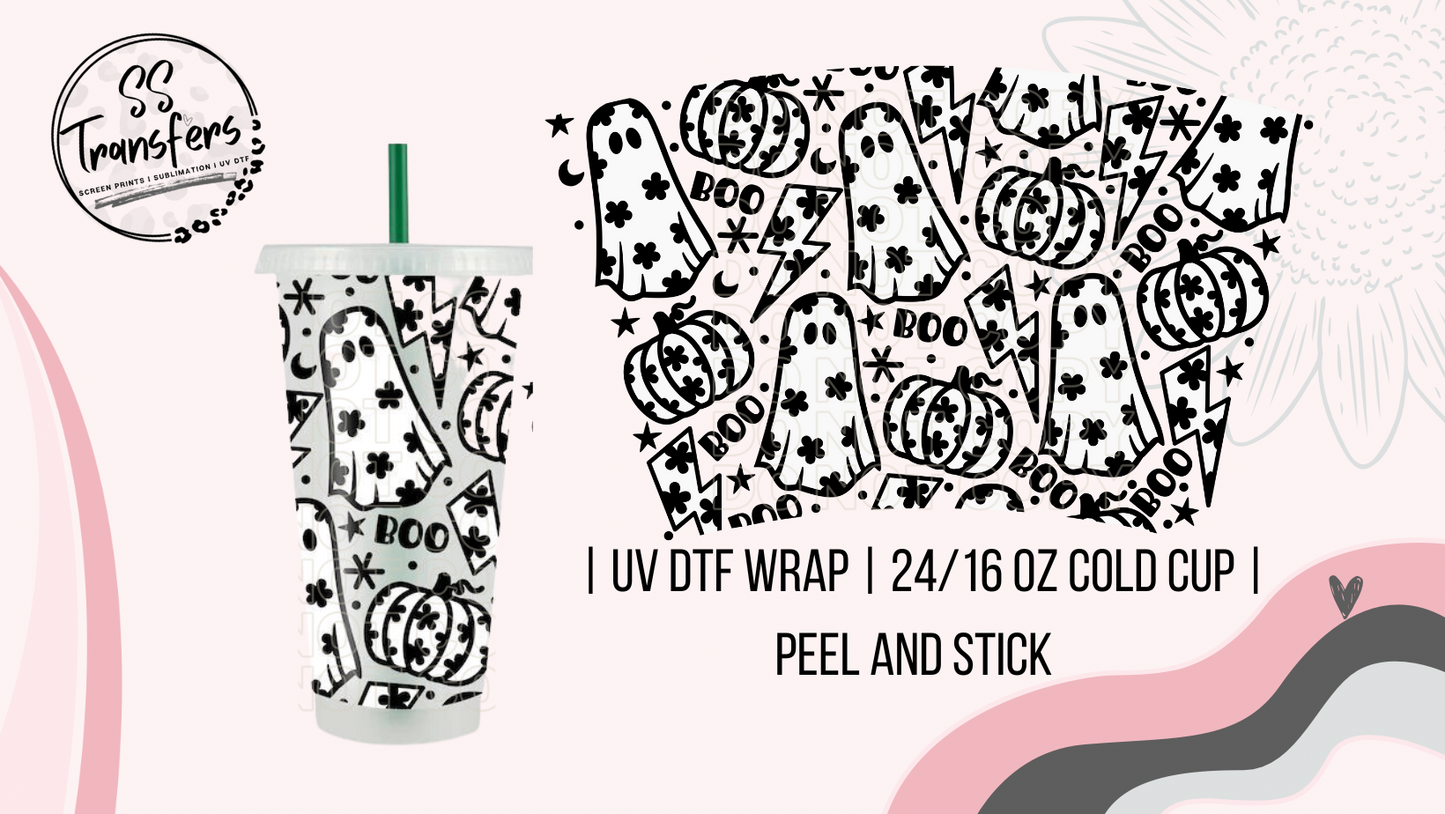 Starry Ghosts Cold Cup UV Wrap