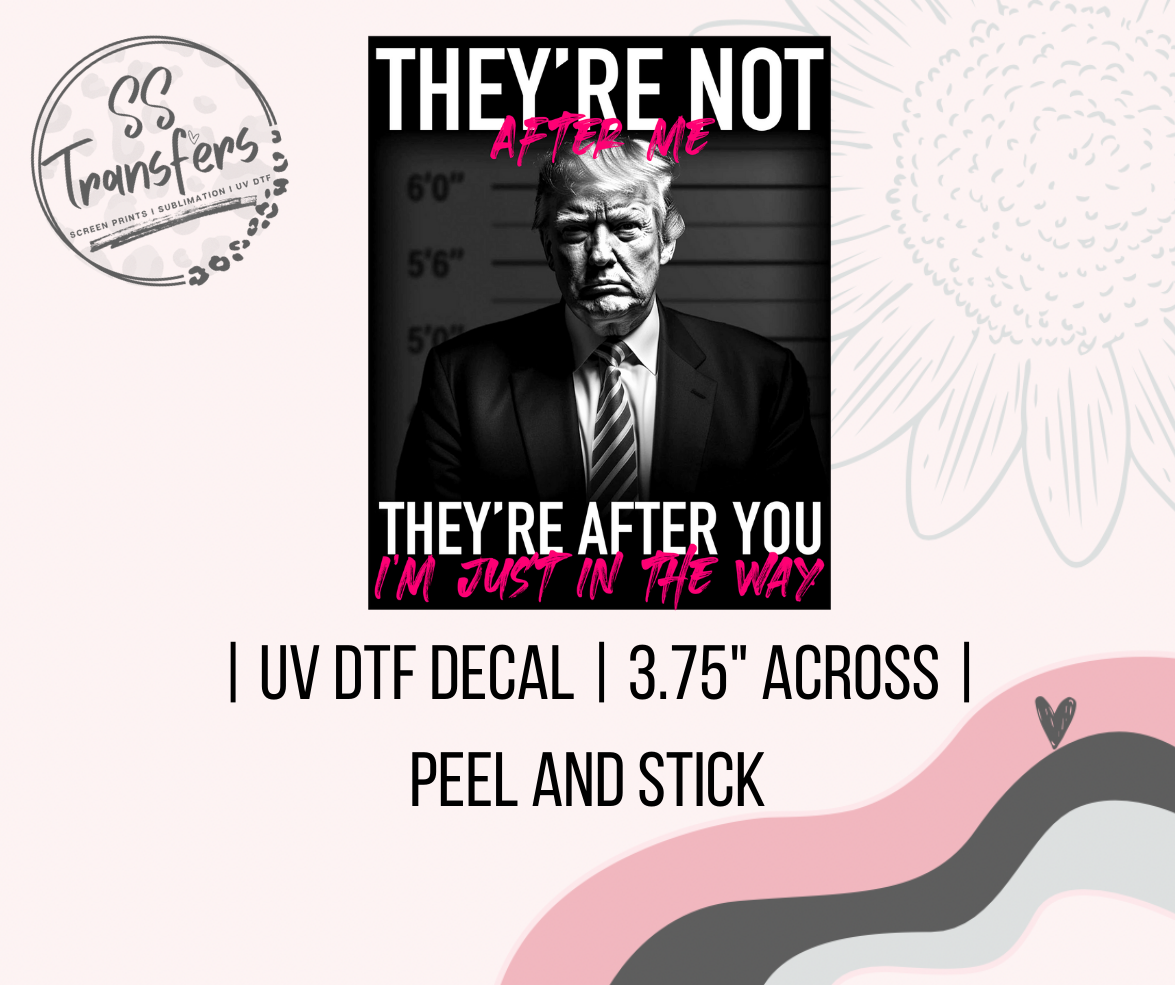 They're Not After Me UV Decal