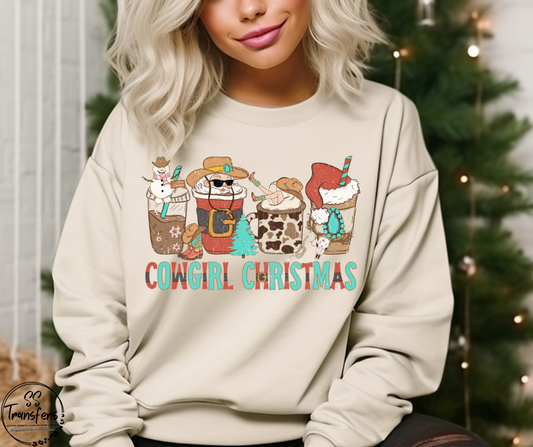 Cowgirl Christmas DTF Transfer