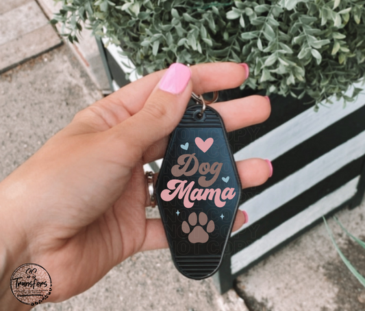 Dog Mama UV Motel Keychain