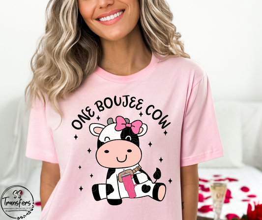 One Boujee Cow DTF Transfer
