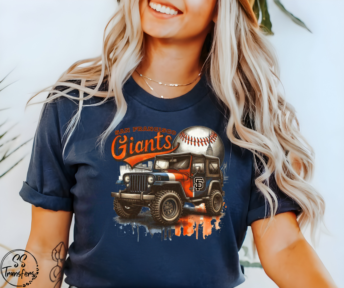 Baseball Jeeps (Multiple Choices) DTF Transfer