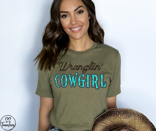 Wranglin' Cowgirl DTF Transfer
