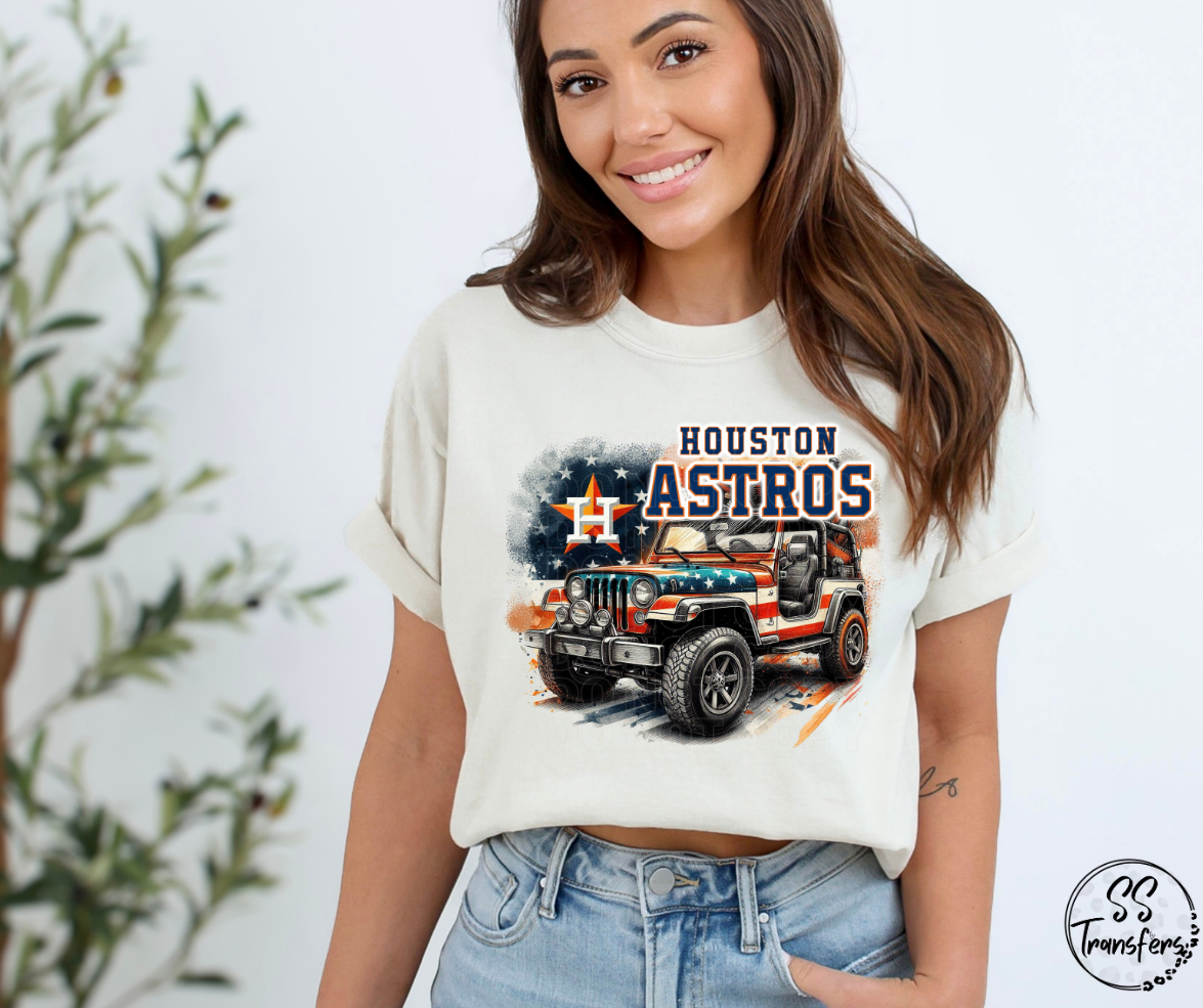 Baseball Jeeps (Multiple Choices) DTF Transfer