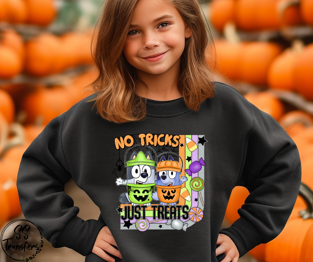 No Tricks Just Treats Dogs DTF Transfer